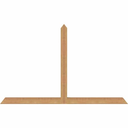 Ekena Millwork Portland Timber Gable Bracket, Western Red Cedar, 72"W x 45"H x 3 1/2"D x 3 1/2"F, 15/12 Pitch GBW072X45X0404POR00SWR